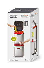 Totem Compact Trash Can 2x20 liter
