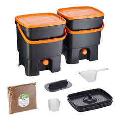 Organko Compost Bucket 16 liter met 1 Kg Bokashi Bran