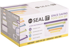Storage Box Seal It Stackable Set van 5 stuks