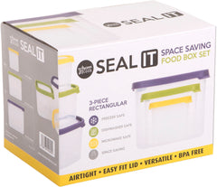 Storage Box Seal It Stackable Set van 3 stuks