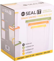 Storage Box Seal It Stackable Set van 3 stuks