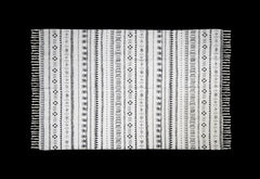 HSM-collectie Vloerkleed - 210x150x0,35 - Zwart/Wit - Katoen