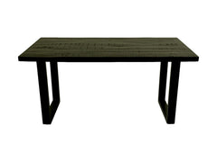 HSM-collectie - Rechthoekige eettafel Melbourne - 160x90x77 - Zwart - Mango/Metaal