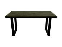HSM-collectie - Rechthoekige eettafel Melbourne - 180x90x77 - Zwart - Mango/Metaal