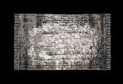 HSM-collectie Vloerkleed -180x120x0,35-Blauw/Beige-Katoen