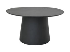 HSM-collectie - Ronde eettafel Drum-120X120X77-Zwart-Mango