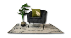 HSM-collectie Sierkussen met print 45x45 Olijfgroen/Goud Stof