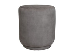 HSM-collectie - Ronde Poef Otto - 37x37x44 - Wit - Stof
