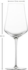 Zwiesel Glas Duo wijnglas allround met MP 1 - 0,548 liter - Geschenkverpakking 2 glazen.