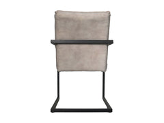 HSM-collectie - Eetkamerstoel Boston S/2 - 56x68x89 - Naturel/Zwart - Stof/Metaal
