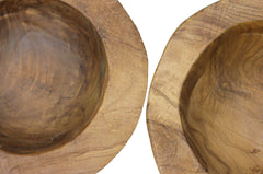 HSM-collectie-Fruitschaal Klein S/2-ø20-27x6-10-Natuurlijk-Teak