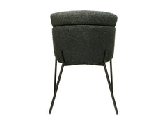 HSM-collectie - Eetkamerstoel Luca S/2 - 57x60x81 - Antraciet/Zwart - Stof/Metaal