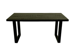 HSM-collectie - Rechthoekige eettafel Melbourne - 160x90x77 - Zwart - Mango/Metaal