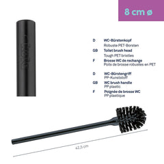 De toiletborstel La Brosse 42,5 cm.