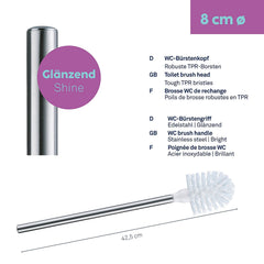 De toiletborstel La Brosse 42,5 cm.