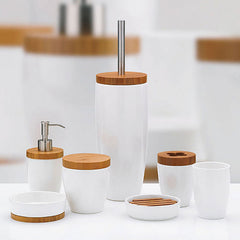 Natuurlijke toiletborstel met houder