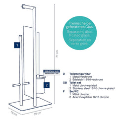 Stijl Toiletborstel en Toiletrolhouder