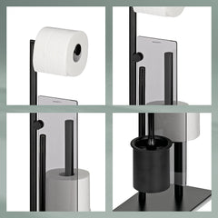 Stijl Toiletborstel en Toiletrolhouder 18x26 cm
