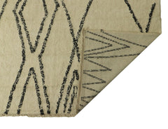 HSM-collectie Vloerkleed Dubbel Ruit - 200x300 - Zwart/Wit - Katoen