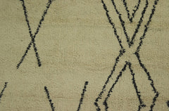 HSM-collectie Vloerkleed Dubbel Ruit - 160x230 - Zwart/Wit - Katoen