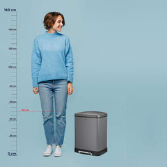 Davino Trash Can Separate Waste with Pedal 2x 12 liters
