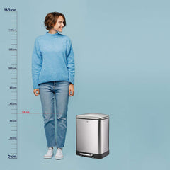 Davino Trash Can Separate Waste with Pedal 2x 12 liters
