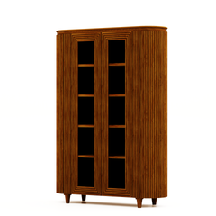 HSM-collectie Vitrinekast Tide 6 Deurs-140x45x200-Bruin-Mango