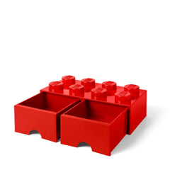 Storage Box with 2 Drawers Brick 8
