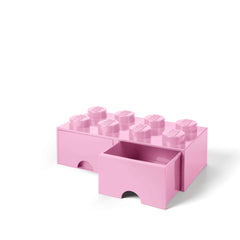 Storage Box with 2 Drawers Brick 8