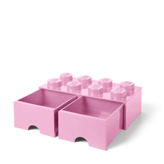 Storage Box with 2 Drawers Brick 8
