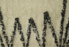 HSM-collectie Vloerkleed Dubbel Ruit - 160x230 - Zwart/Wit - Katoen