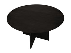 HSM-collectie - Ronde eettafel met kruispoot - ø120x77 - Zwart - Mango