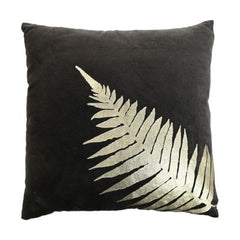 HSM-collectie Sierkussen met print 1 45x45 Zwart/Goud Stof