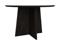 HSM-collectie - Ronde eettafel met kruispoot - ø120x77 - Zwart - Mango