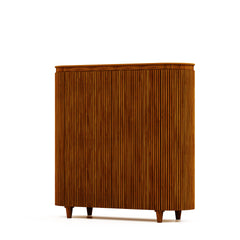 HSM-collectie Wandkast Tide 4 Deur-140x45x140-Bruin-Mango