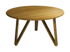 HSM-collectie - Ronde eettafel - 120x120x75 - Naturel - Teak