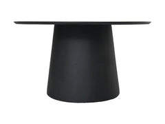 HSM-collectie - Ronde eettafel Drum-140X140X77-Zwart-Mango