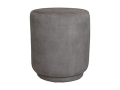 HSM-collectie - Ronde Poef Otto - 37x37x44 - Wit - Stof