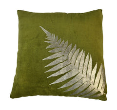 HSM-collectie Sierkussen met print 45x45 Olijfgroen/Goud Stof