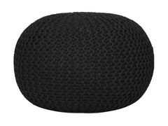 Sitzpouf Pouf Gebreide kruk Gebreide poef Ø 55cm PREMIUM Binnenplaats Zwembad Tuin duurzaam