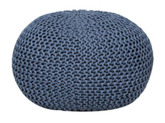 Sitzpouf Pouf Gebreide kruk Gebreide poef Ø 55cm PREMIUM Binnenplaats Zwembad Tuin duurzaam