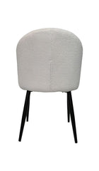 HSM-collectie - Eetkamerstoel Yuna S/2 - 60x54x82.5 - Crème/Zwart - Stof/Metaal