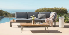 Albufeira modulaire loungeset hoekopstelling - Alu antraciet