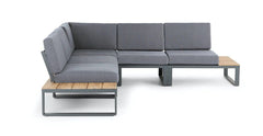 Albufeira modulaire loungeset hoekopstelling - Alu antraciet