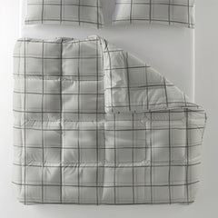 All-in-one Lazy 2-persoons dekbed Hannah Grijs 200 x 200 Met Kussenslopen