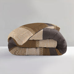 Alles-in-één Lazy 1-persoons dekbed Marina Taupe 140 x 200 Met kussensloop