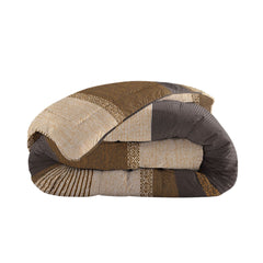 Alles-in-één Lazy 2-persoons dekbed Marina Taupe 200 x 200 Met Kussenslopen