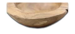HSM-collectie-Fruitschaal Klein-ø20-27x6-10-Natuurlijk-Teak