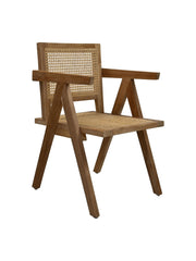 HSM Collectie-Eetkamerstoel-56x52x83-Natuurlijk-Rotan/Teak