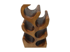 HSM-collectie Staand Wijnrek Vins 6 Flessen-27x18x50-Bruin-Munggur